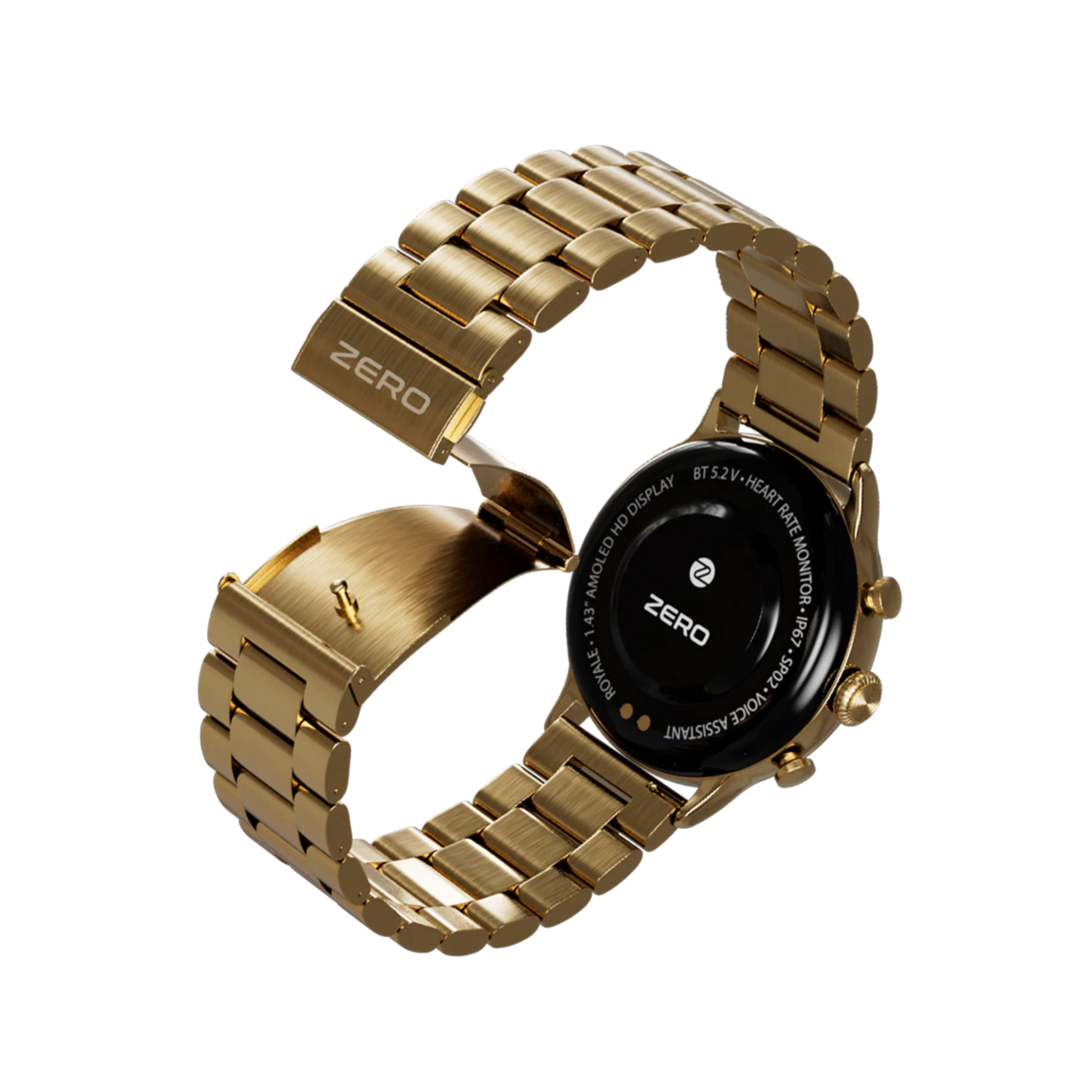 Royale Smartwatch – 1.43" AMOLED, ZEON Processor, Stainless Steel
